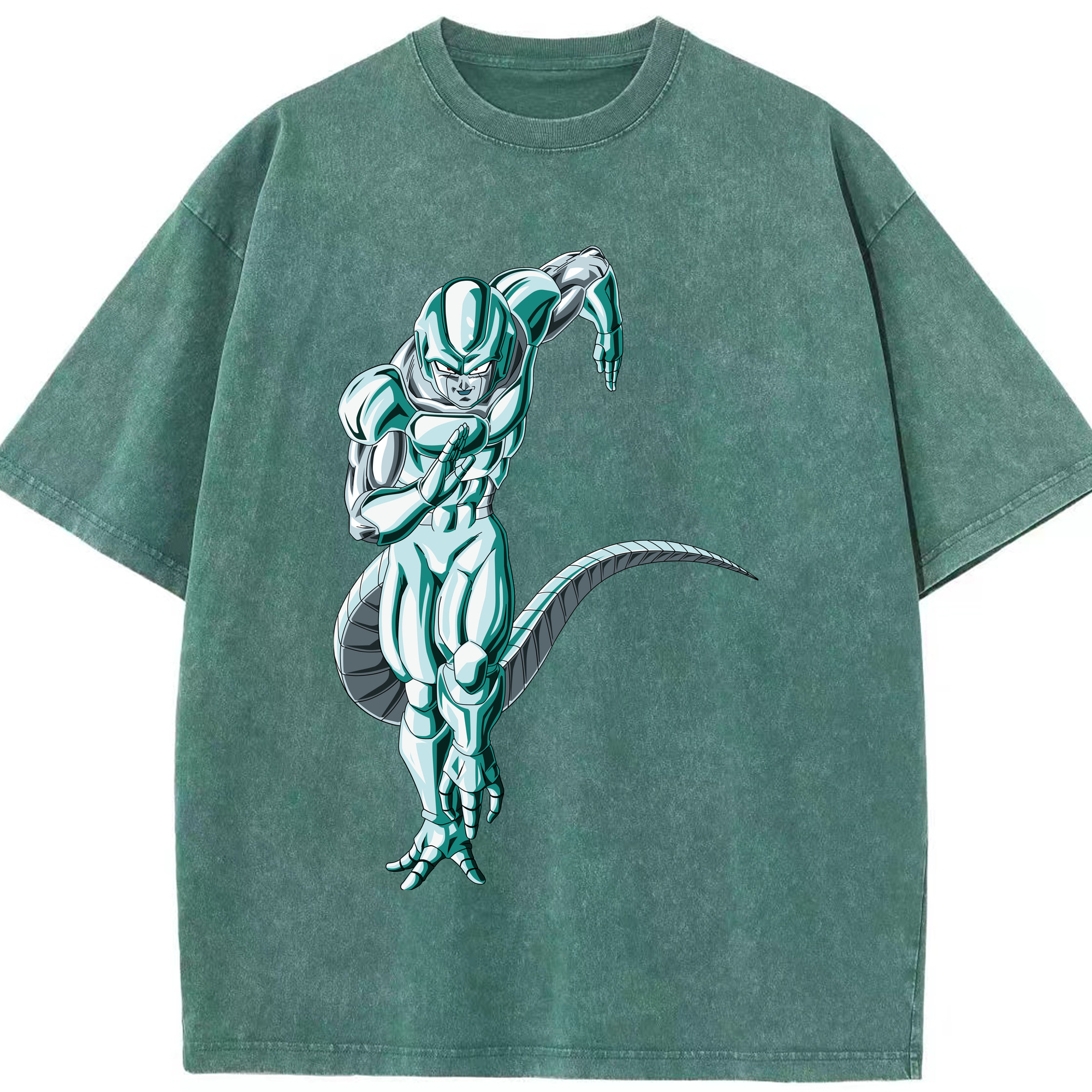 （画像用） ドラゴンボール フリーザ DRAGON BALL Frieza 綿100% ヴィンテージ風 半袖Tシャツ（フロントプリント）
